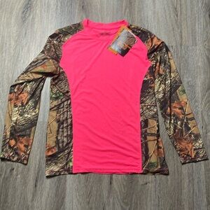 Trail Crest Highland Multi-Colored Performance Camo Shirt Size Medium